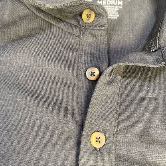 686 Men’s Everywhere Tech Polo Black Polo Shirt Size-Medium - Picture 10 of 13